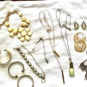 14 Pieces of Fashion Jewelry- some sterling silver